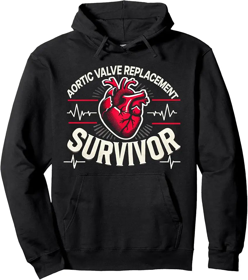Get Well Soon Aortic Valve Replacement Survivor Recovery Pullover Hoodie I633