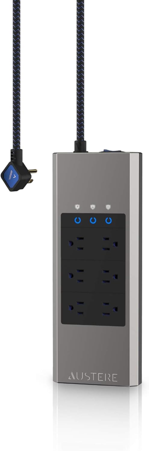 8-Outlet Power Strip with USB, 3,000 Joules A32217