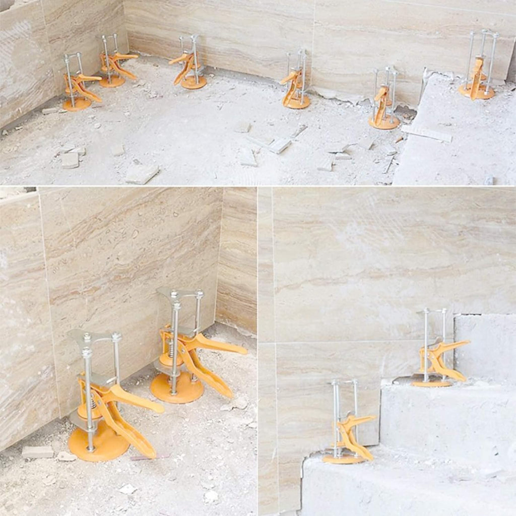 6pcs Tile Leveling System with Tape Measure Tiling Installation Tools D79946