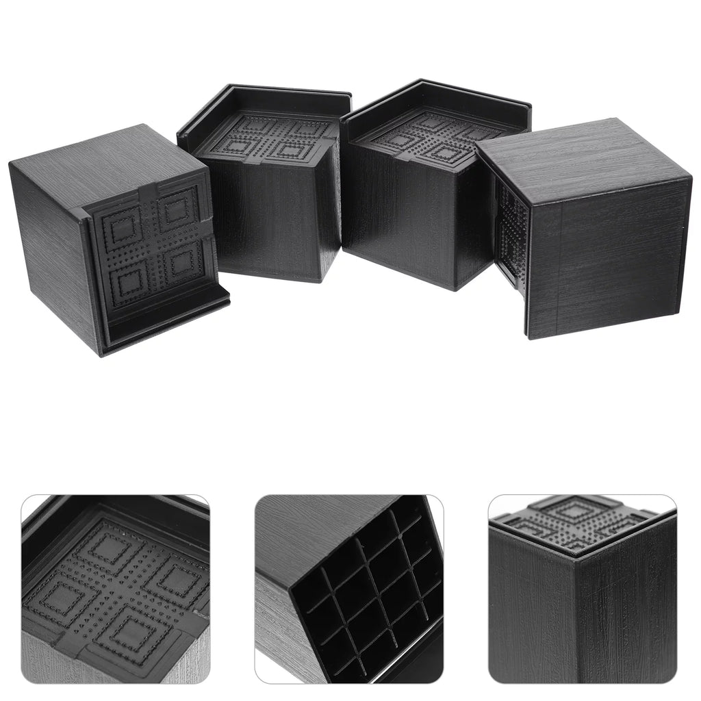 4pcs Square Rubber Furniture Risers P23043