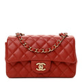Lambskin Quilted Mini Rectangular Flap P586
