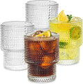 Set of 4 Small Transparent Glass Cups 190ml F3588