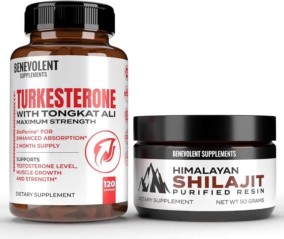 Turkesterone & Himalayan Shilajit Resin Supplement with Tongkat Ali Z9732