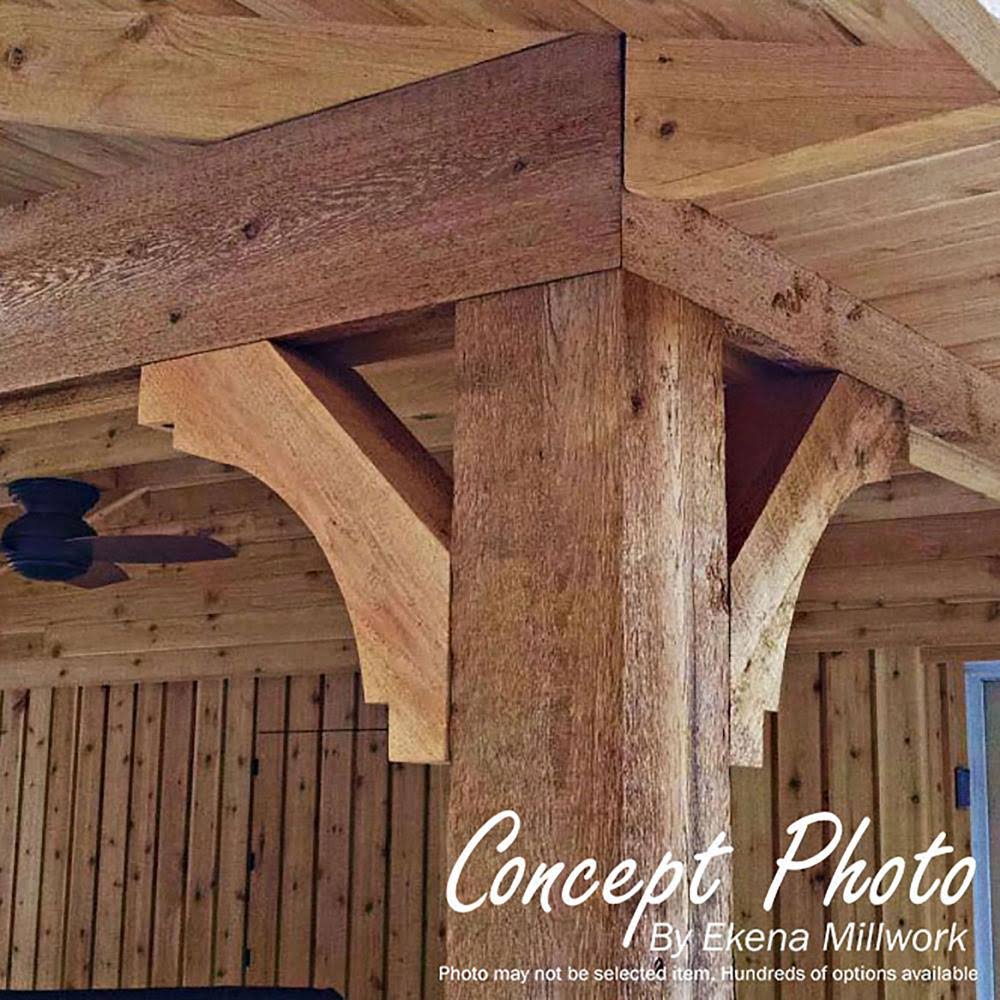 6x22W x 22x22D x 30x22H Rough Sawn Brace, Douglas Fir C5671