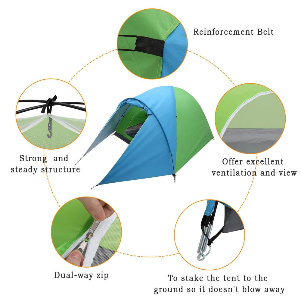Blue Green Oxford Fabric Single Person Tent J50366