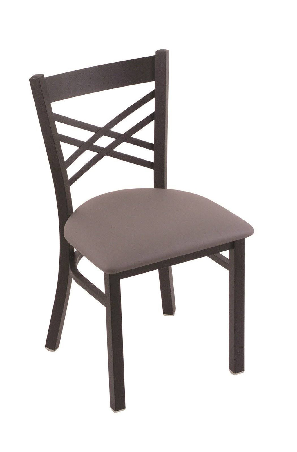 Black Wrinkle Chair with Medium Grey Seat J981064