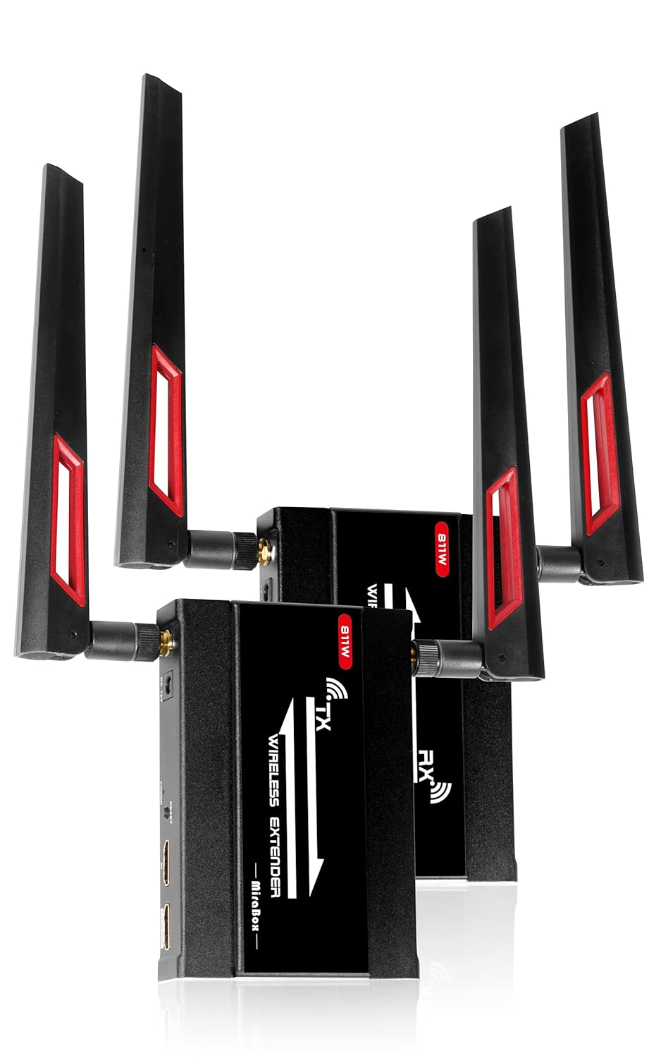 HDMI USB KVM Extender, 80m 1080P@60Hz Over Rj45 Cat5e Cat6, USB2.0 * 2, Transmitter and Receiver X32849