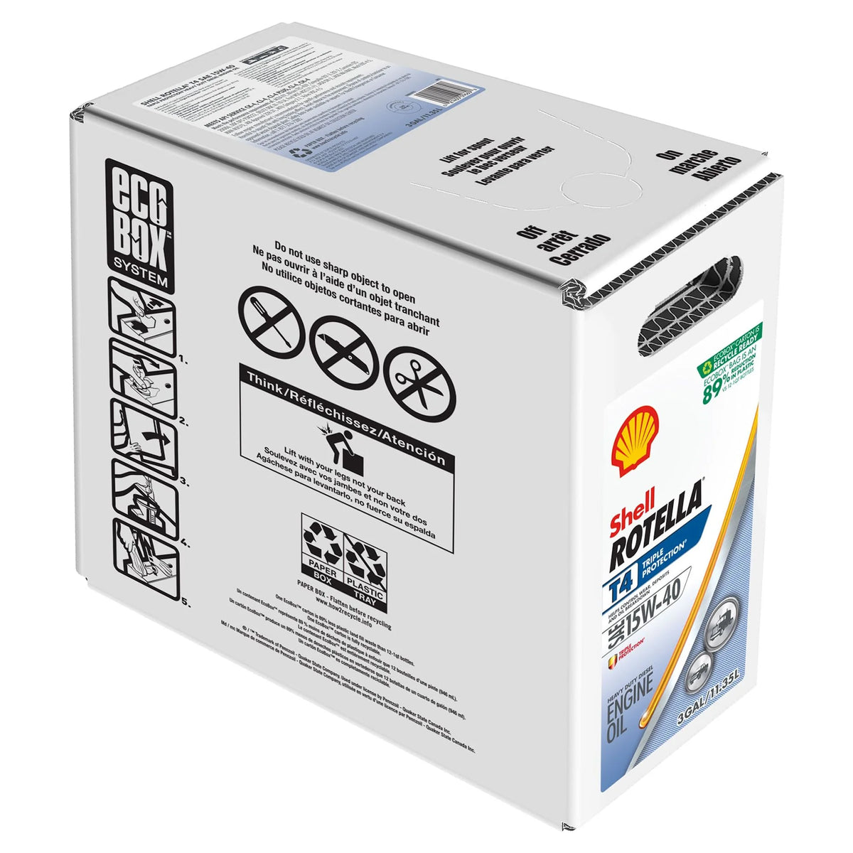 15W-40 Diesel Motor Oil, 3 Gallon W279