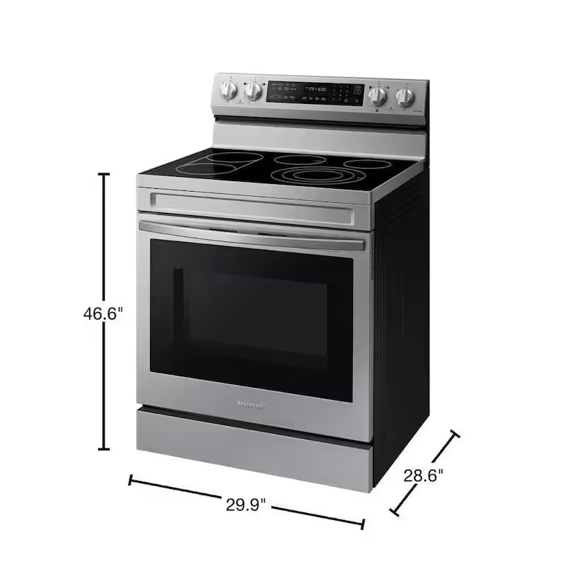 6.3 cu. ft. Convection Electric Range with AirFry in Stainless Steel Y364