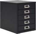 White 5 Drawer Metal Filing Cabinet Pack of 2 B85020