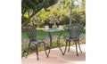 Black Bronze Metal Outdoor Bistro Set A476083