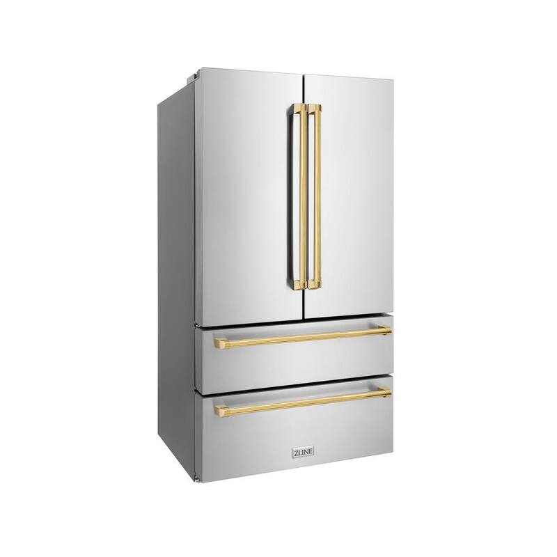 36 in. 4-Door French Door Refrigerator with Ice Maker in Stainless Steel F969553