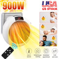 900W Plug in Electric Heater Fan with Remote Timer W19719