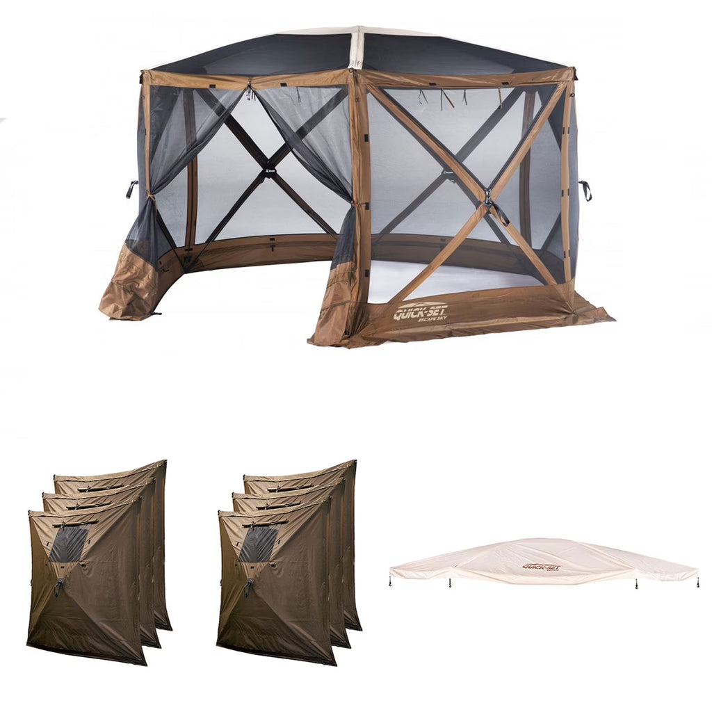 Portable Gazebo with Wind and Sun Panel, Rain Fly P960476