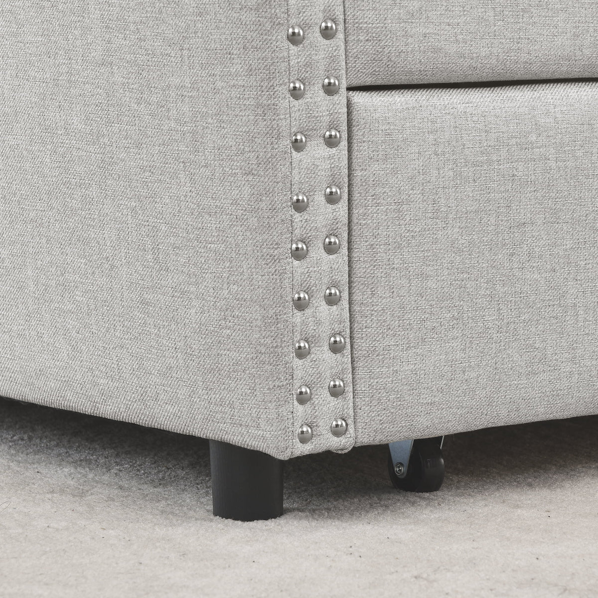 Upholstered Queen Size Daybed with Drawers T768