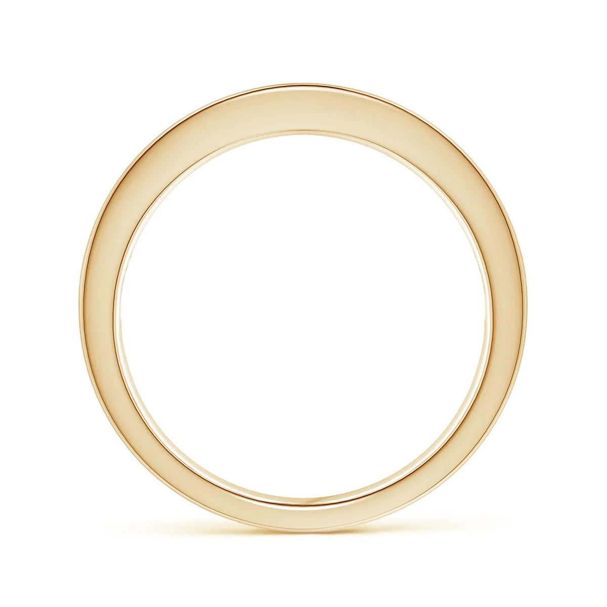 Natural Emerald Ring in 14K Yellow Gold, Size 6, 2mm R394025
