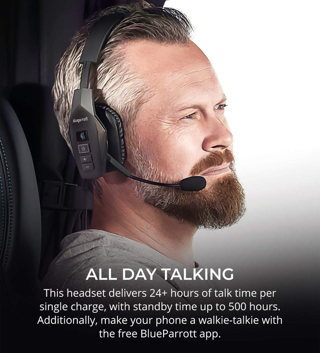 Noise Canceling Bluetooth Headset with Carrying Case and Replacement Ear Pads Q4079