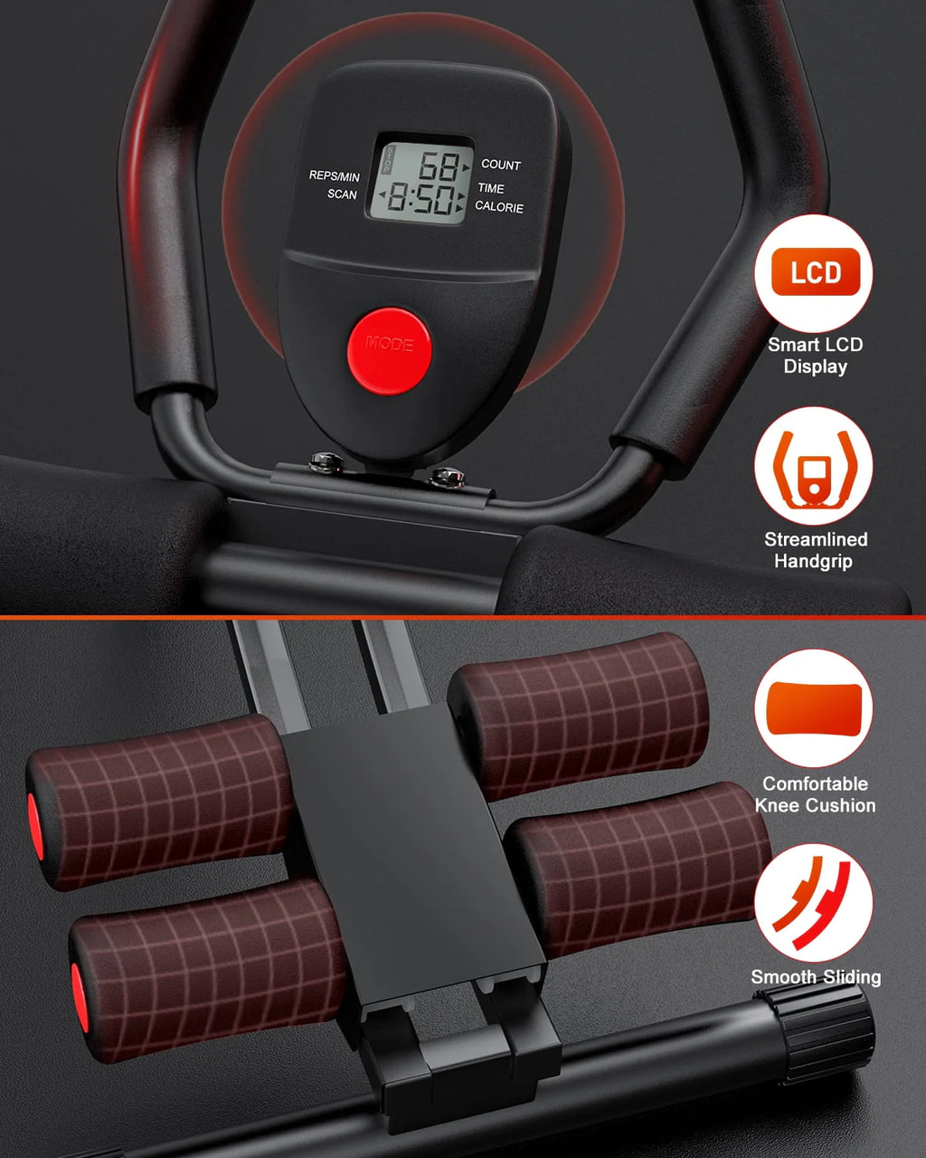 Foldable Ab Trainer with LCD Display L264278