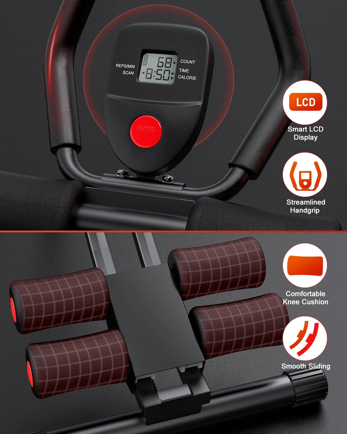 Foldable Ab Trainer with LCD Display L264278