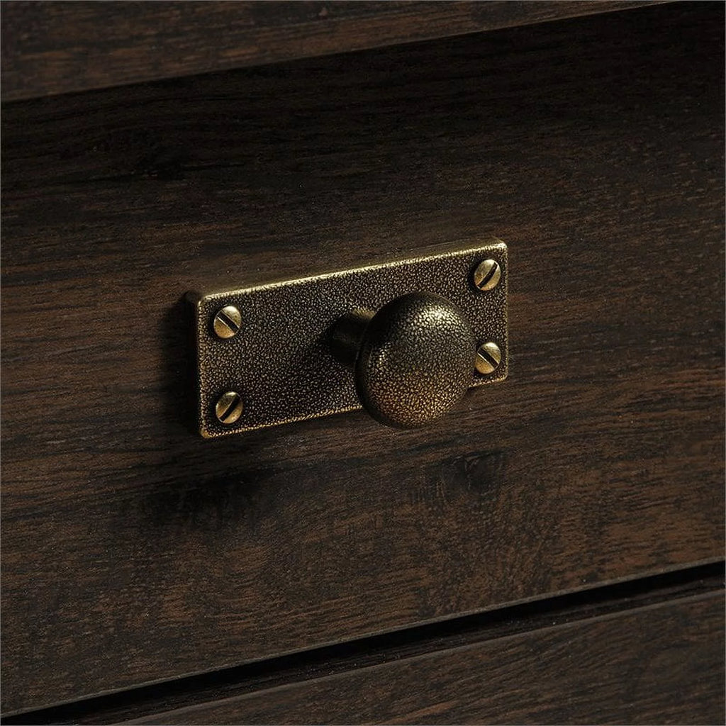 Mid-Century Wood Cabinet in Coffee Espresso Oak P8508