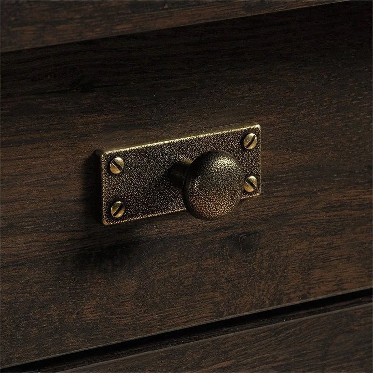 Mid-Century Wood Cabinet in Coffee Espresso Oak P8508