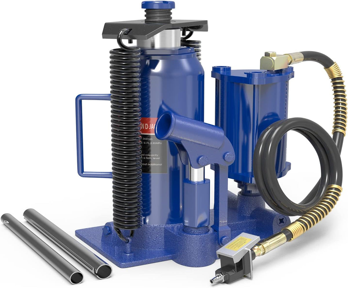 20 Ton Pneumatic Hydraulic Bottle Jack with Manual Hand Pump D231