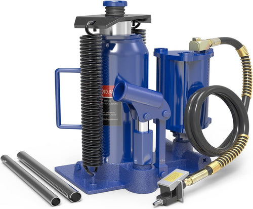 20 Ton Pneumatic Hydraulic Bottle Jack with Manual Hand Pump D231