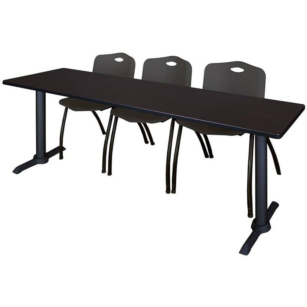 Training Table with 3 Stack Chairs T535798