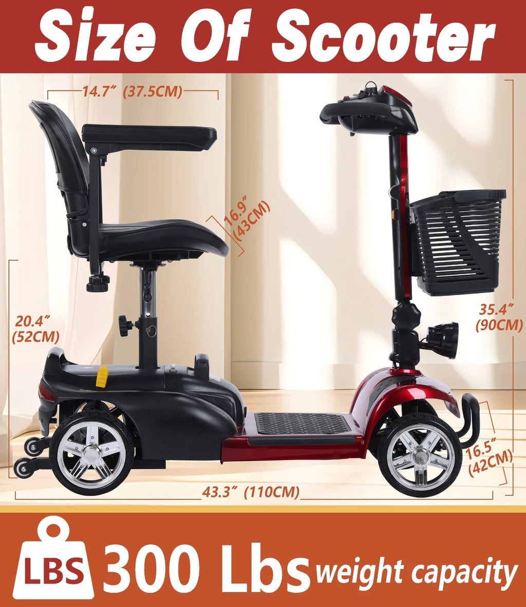 4 Wheel Electric Powered Mobility Scooter T4503