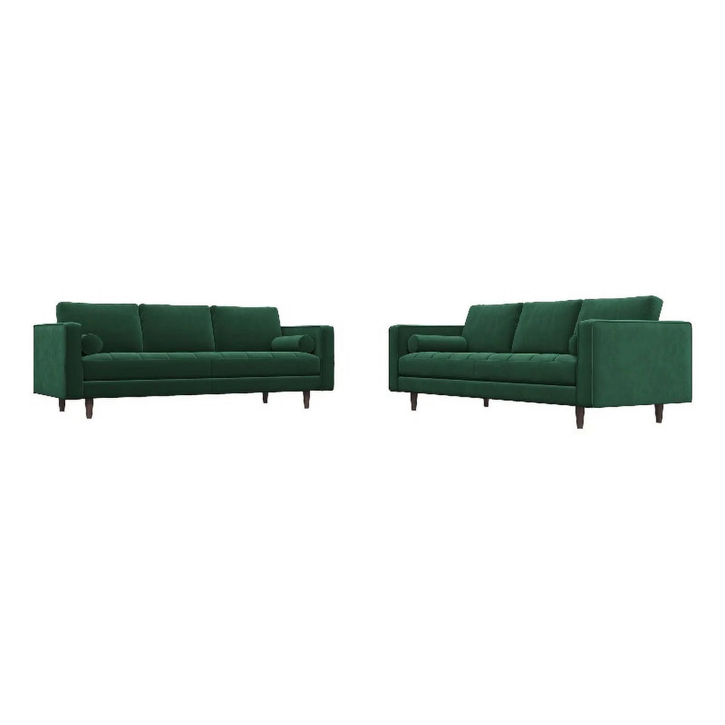 Green Velvet Sofa Set I24636