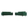 Green Velvet Sofa Set I24636