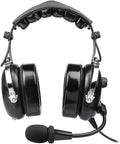 Grey Passive Noise Cancelling Aviation Headset with Carrying Case O532698