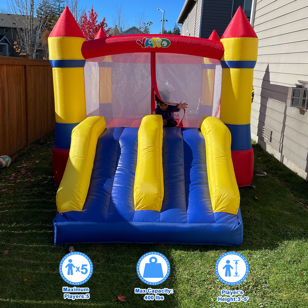 Bounce House with Slide and Air Blower Q611877