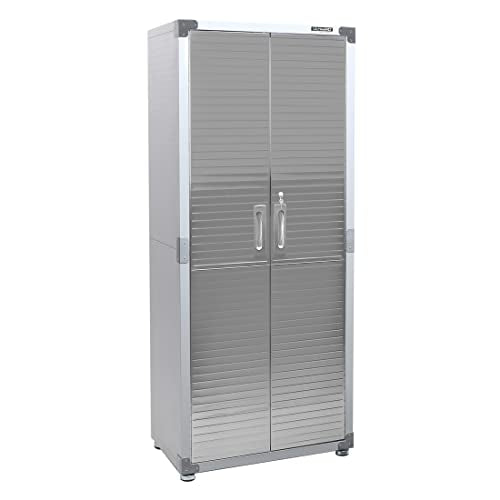Solid Steel Lockable Metal Storage Cabinet with Adjustable Shelves, 48" W x 24" D x 72" H P15761