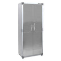 Solid Steel Lockable Metal Storage Cabinet with Adjustable Shelves, 48" W x 24" D x 72" H P15761