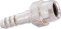 Thread-on Schrader Chuck, 1/4 hose barb, Pack of 2 Z1497