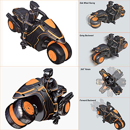 Remote Control Motorcycles 2WD High Speed 2.4Ghz with Riding Figure D376