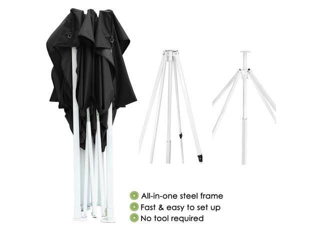 10x10 ft Pop Up Canopy with Sidewall Instant Shelter Tent U183