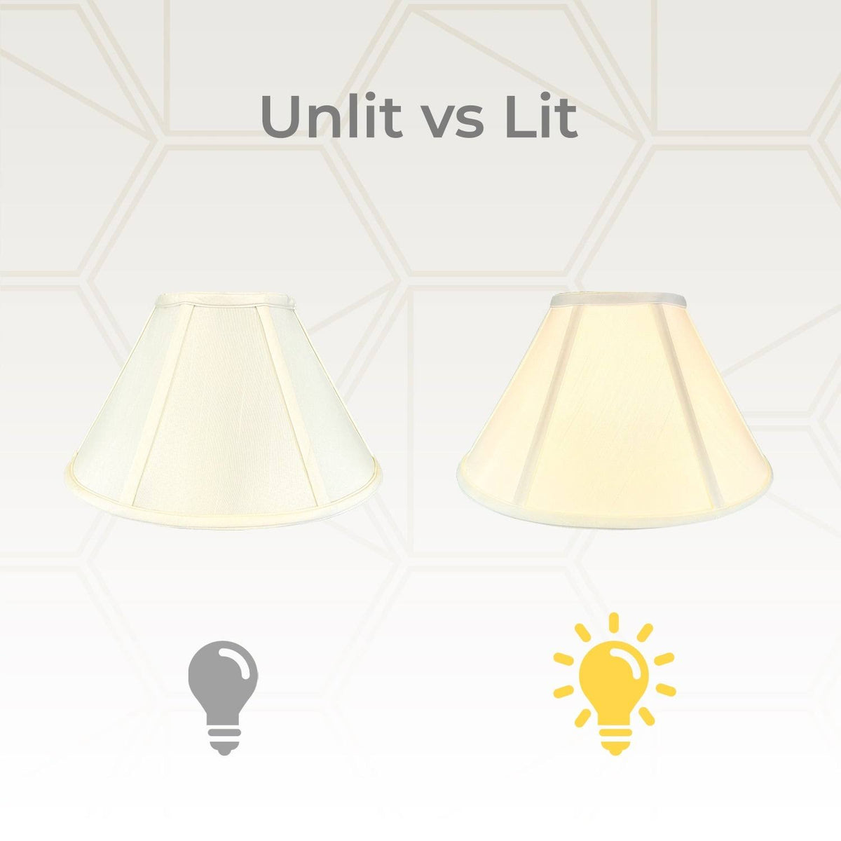 Eggshell 6x16x10 Lamp Shade Set of 2 G10642