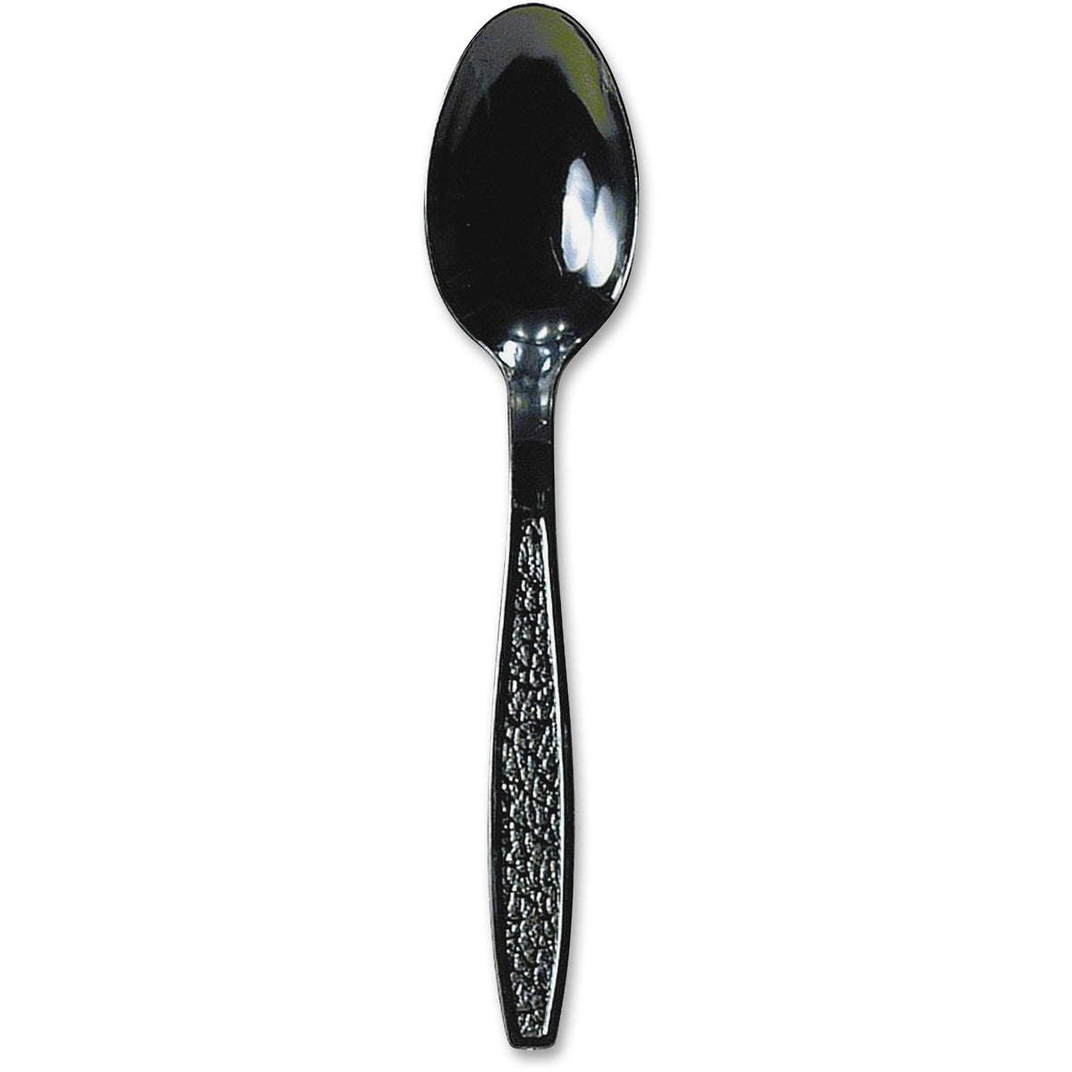 Black Heavyweight Plastic Teaspoons C4609