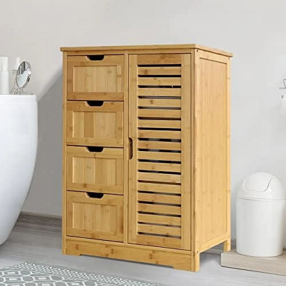 4 Drawer Freestanding Bathroom Cabinet B36459