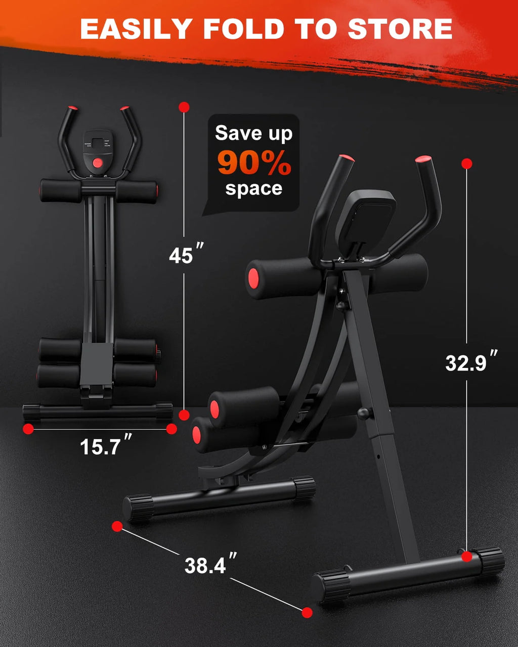 Foldable Ab Trainer with LCD Display L264278