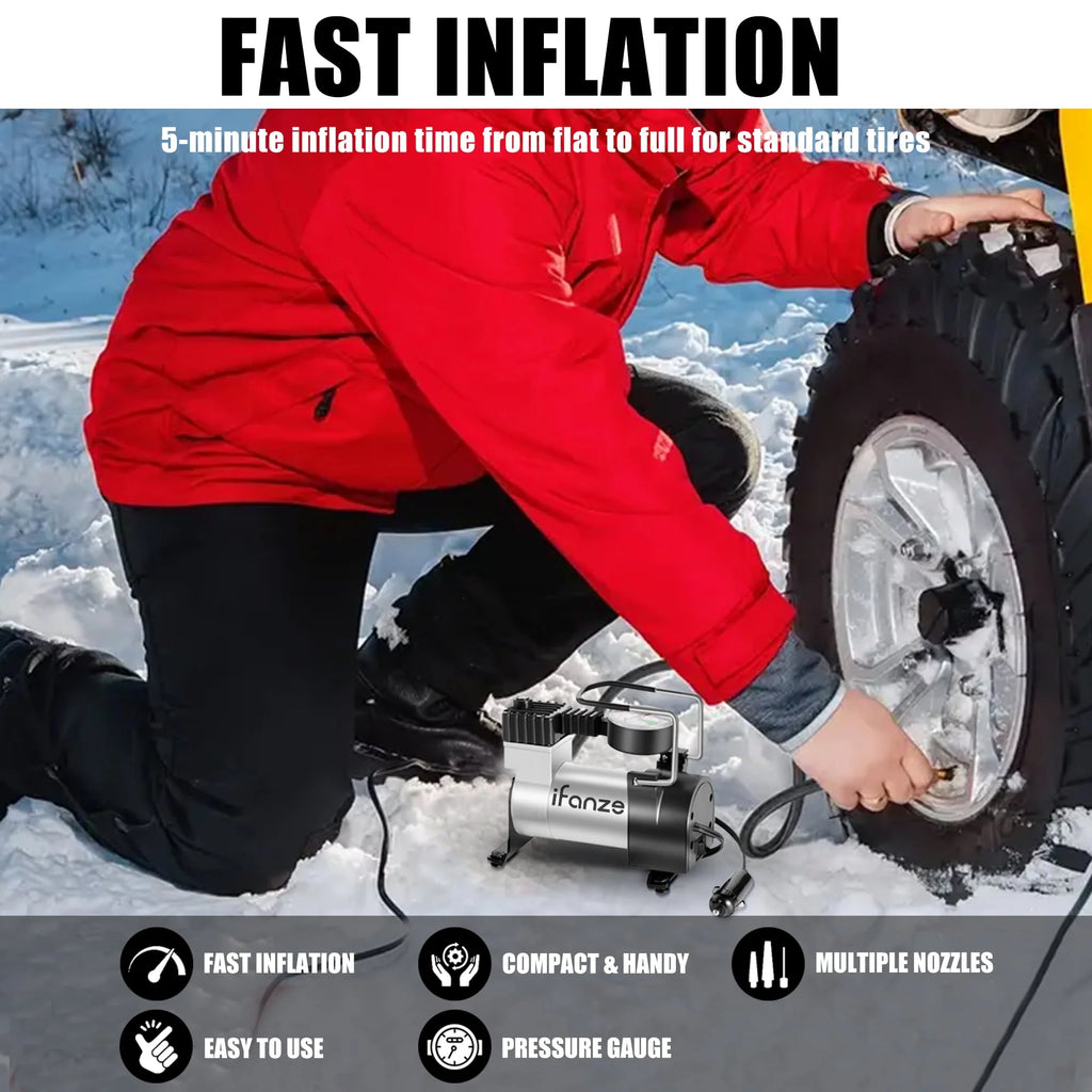 Portable Air Compressor Tire Inflator 12V G108279