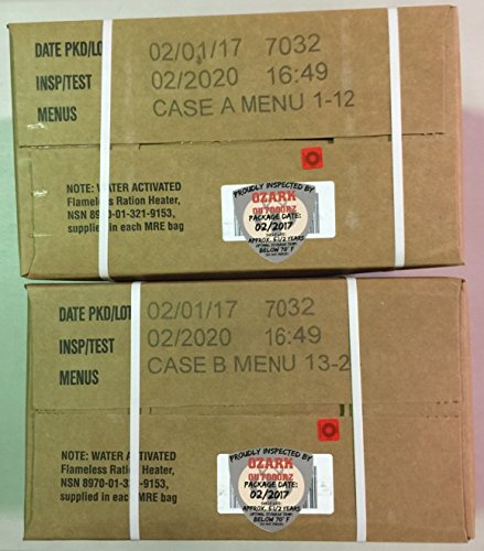 24 Meals Military Surplus Meal Ready to Eat H27697